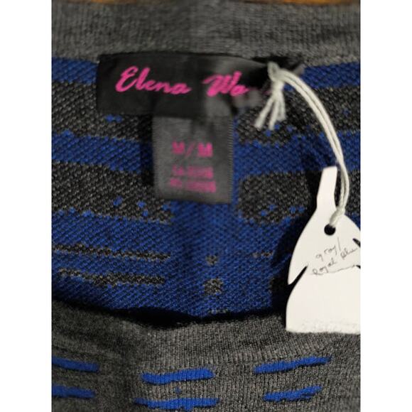 Elena Wang Heavy Sweater, Gray and Blue, Size M NWT - Picture 4 of 5